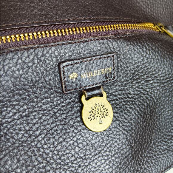 VTG British Mulberry Roxanne Brown Leather Handbag 1800s Victorian Steampunk - Picture 10 of 13